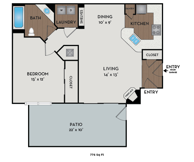 View Floor Plans Apartments in DTC Carriage Place Denver, CO