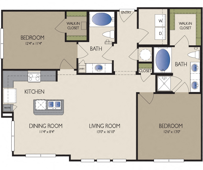 View Floor Plans Greenway Plaza Apartments in Houston TX