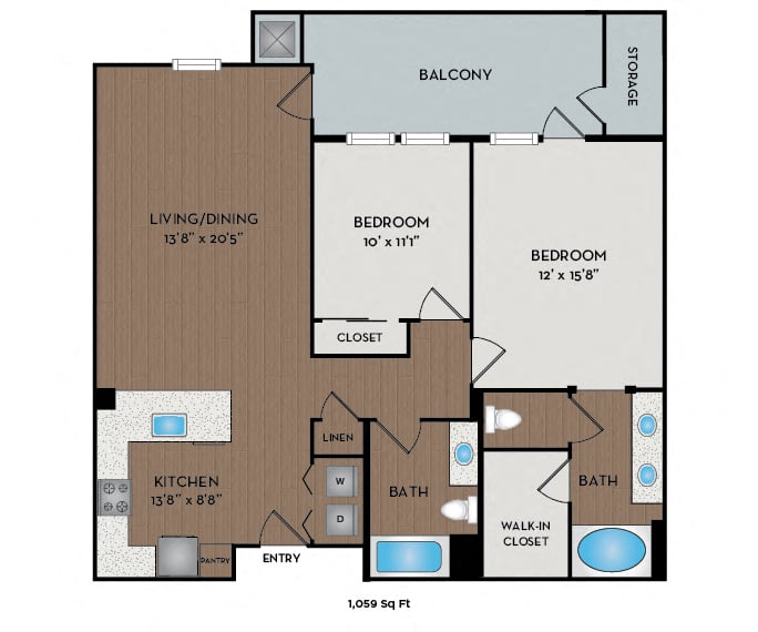 View Floor Plans Clairemont Apartments for Rent in San