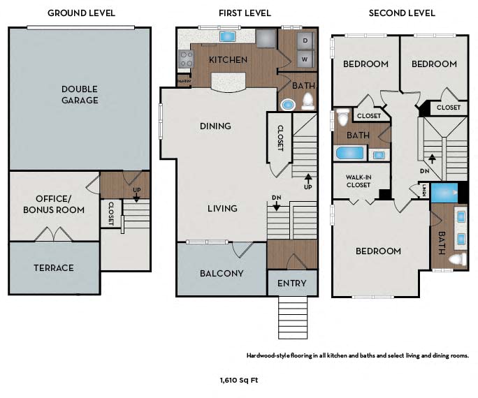 Biltmore Townhome + Office Floor Plan