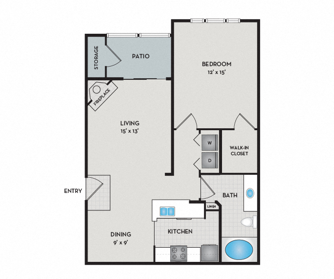 Cascades - A1 Income Restricted Floor Plan
