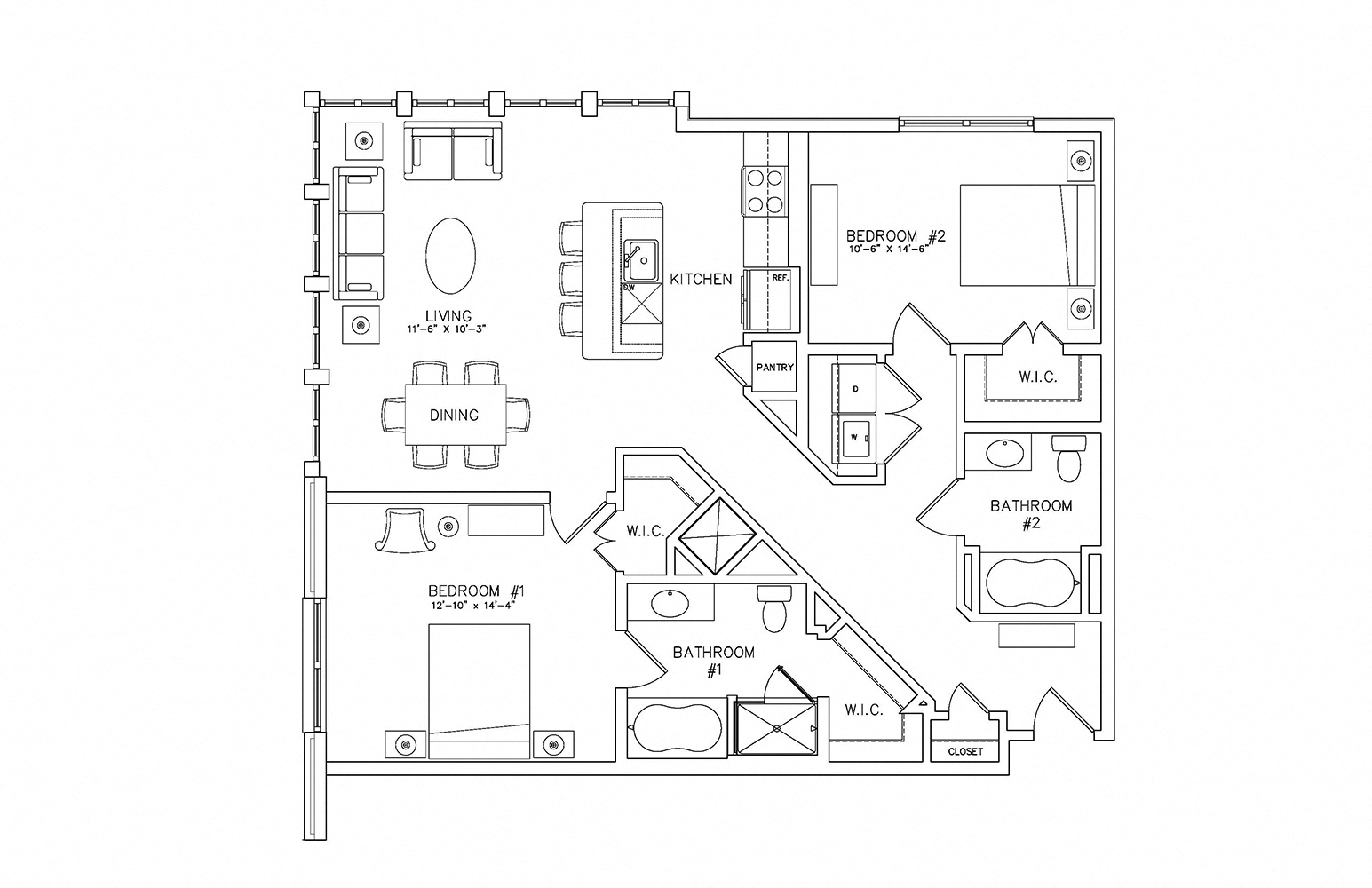 Studio, 1 Bedroom, and Two Bedroom Apartments - DC Channel