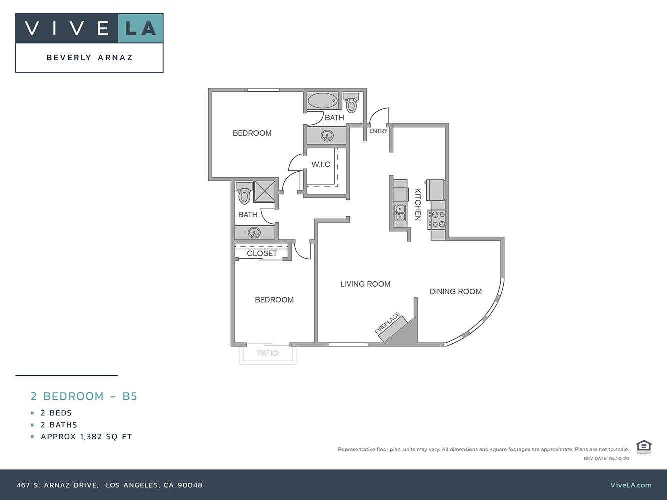 The floor plan for unit 409