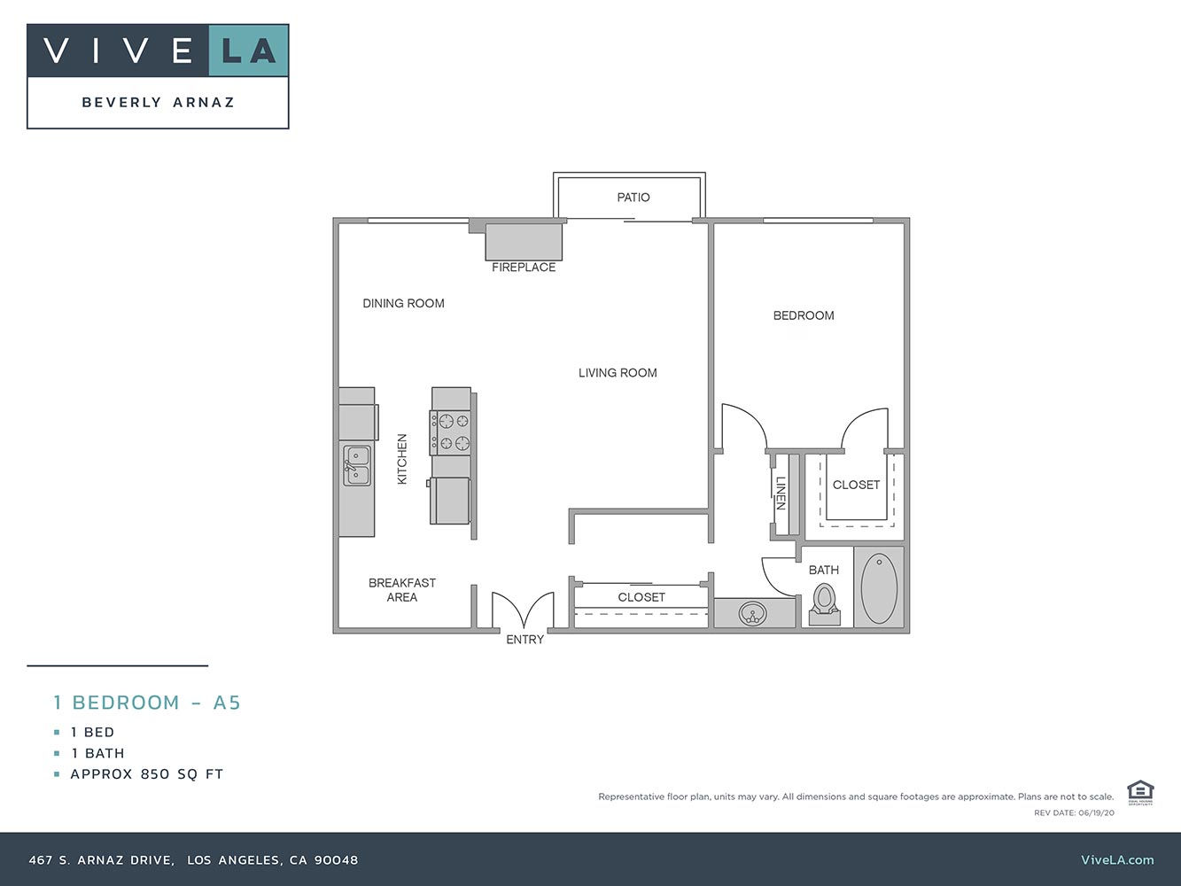 The floor plan for unit 418