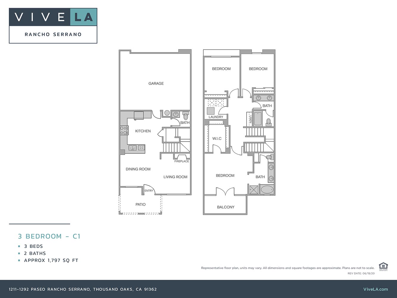 The floor plan for unit 1215