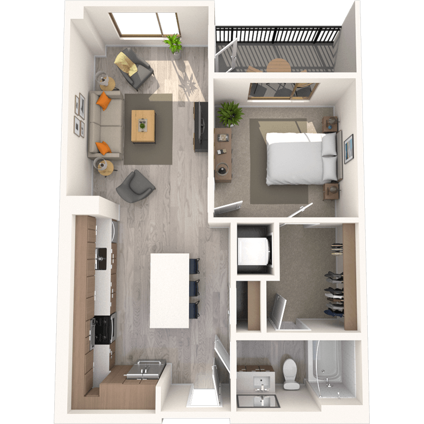 Floorplan image of unit 252