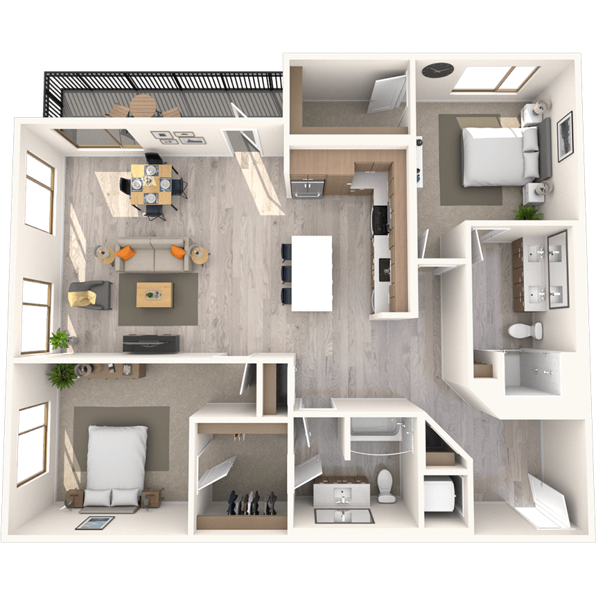 Floorplan image of unit 275