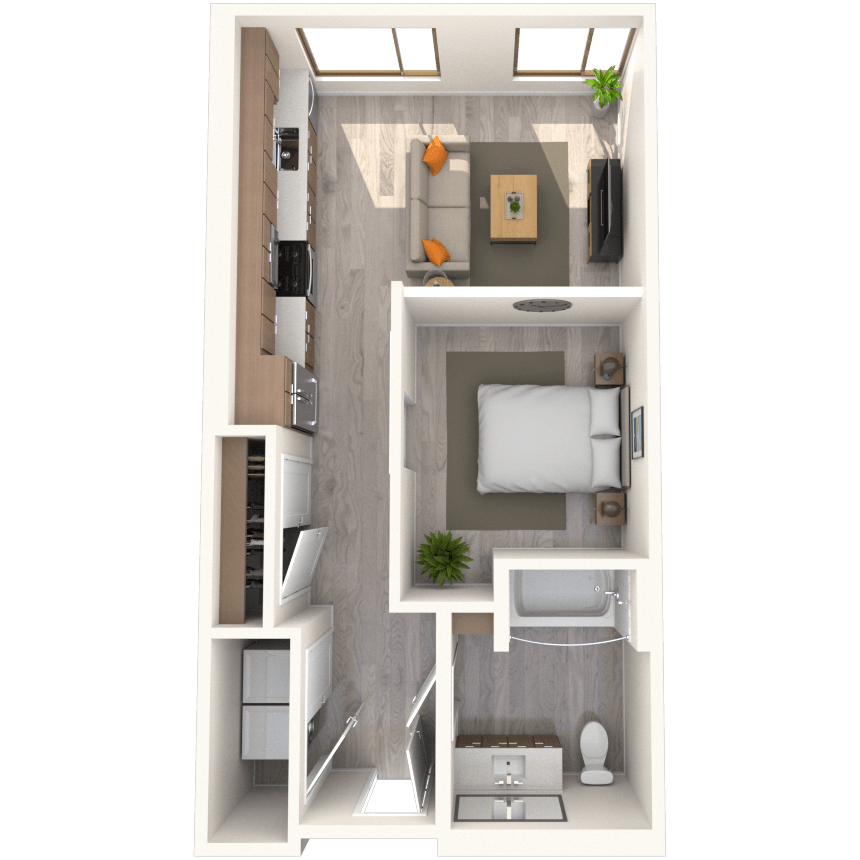 Floorplan image of unit 564
