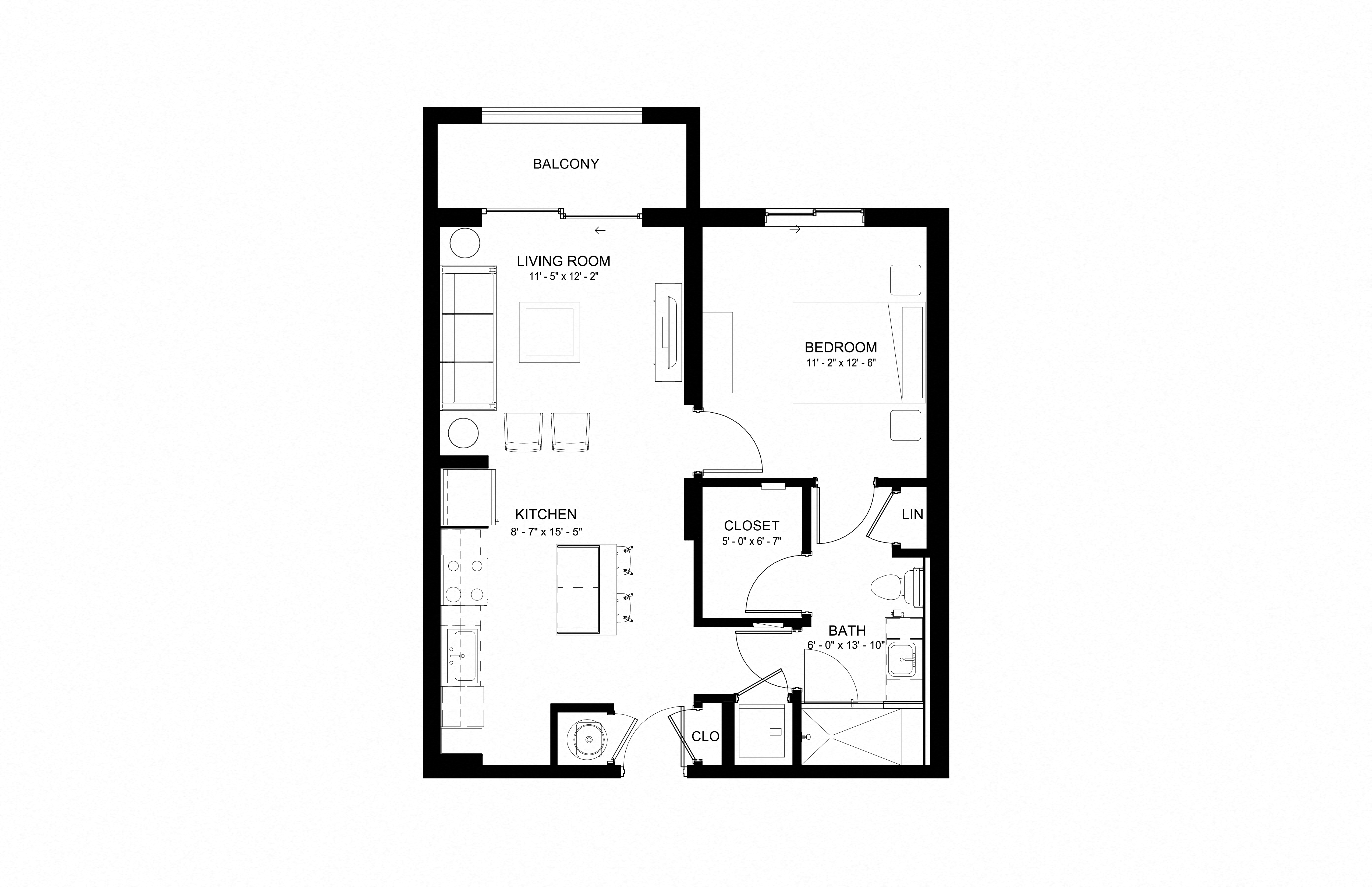Apartment 116 floorplan