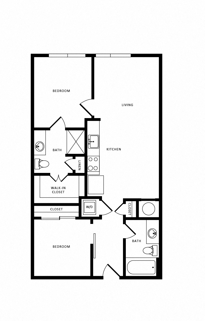 Apartment 2529 floorplan