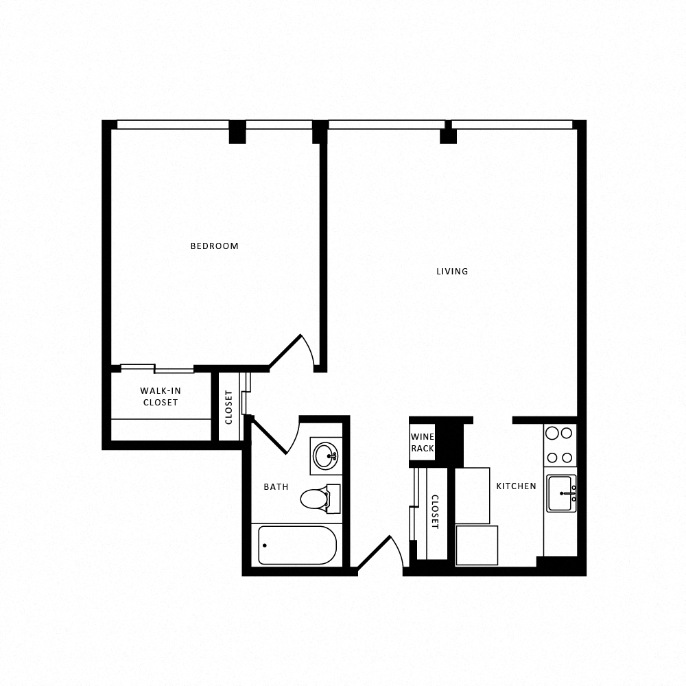 Apartment S101 floorplan