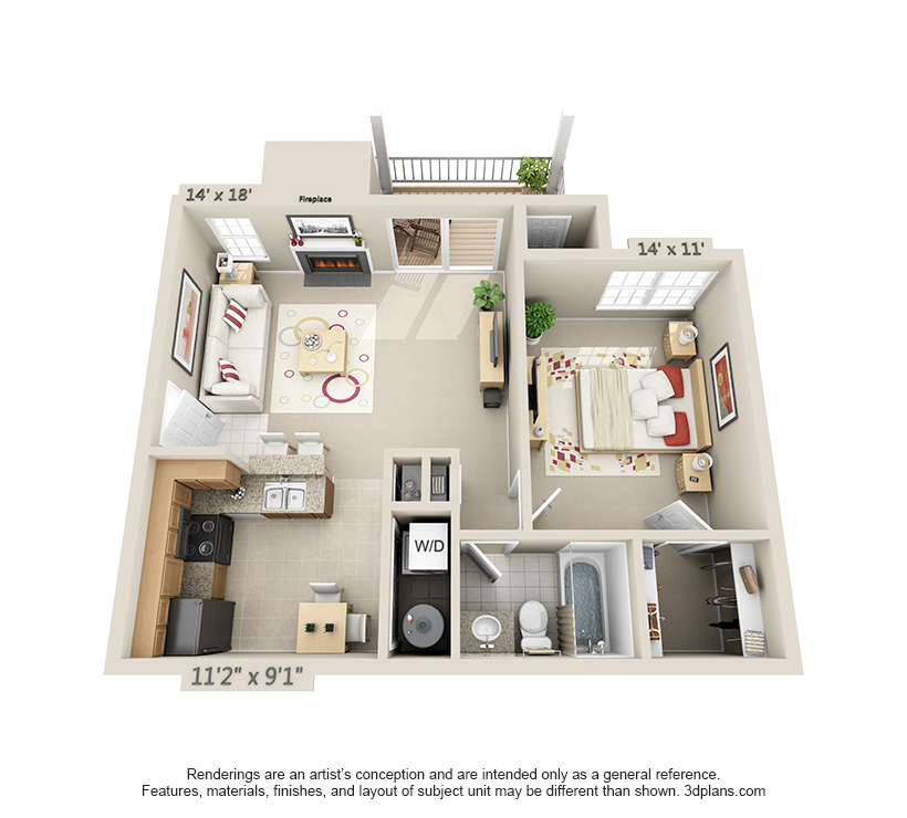 Bonhomme Village Apartments In Olivette Mo Mills Properties 1 Bed Bath