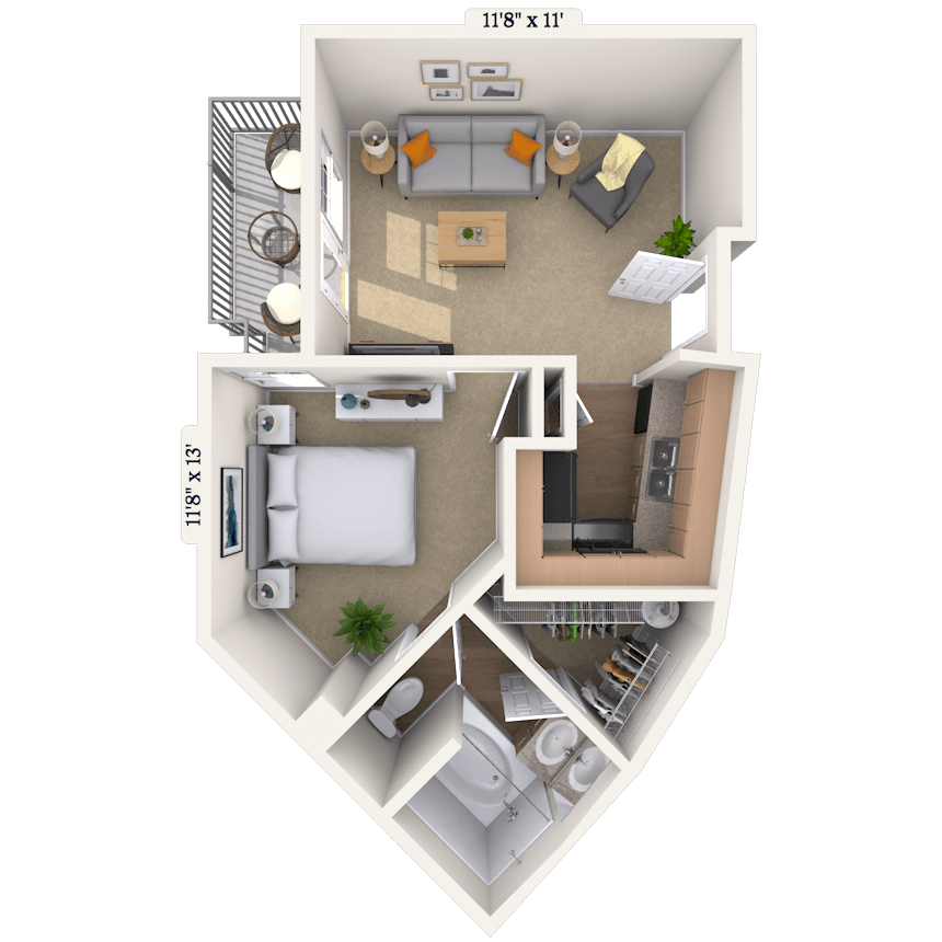 Floorplan image of unit I 426