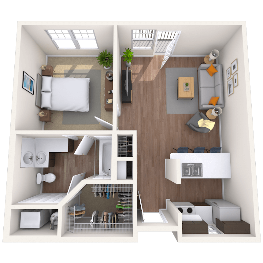 Floorplan image of unit III 315
