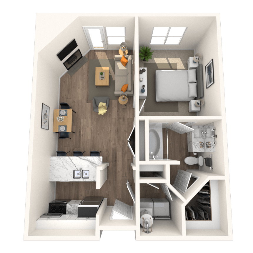 Floorplan image of unit I 370