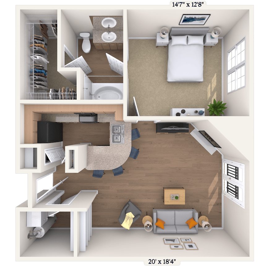 Floorplan image of unit I 478
