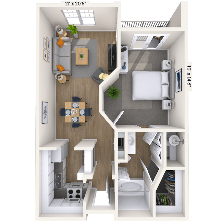 Floorplan image of unit II 229