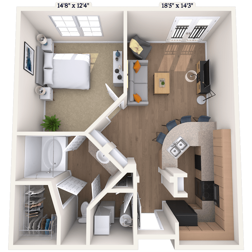 Floorplan image of unit I 182