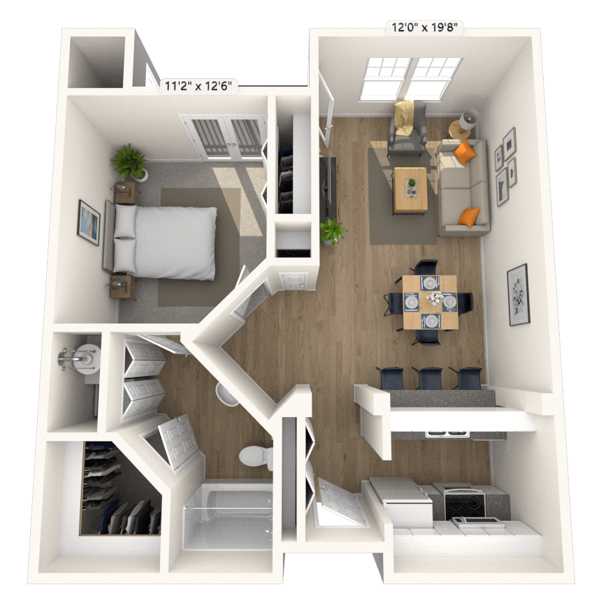 Floorplan image of unit II 169