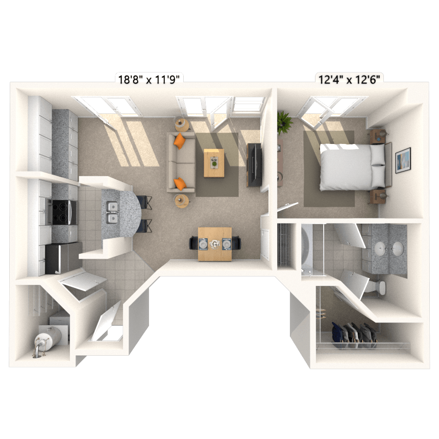 Floorplan image of unit I 201