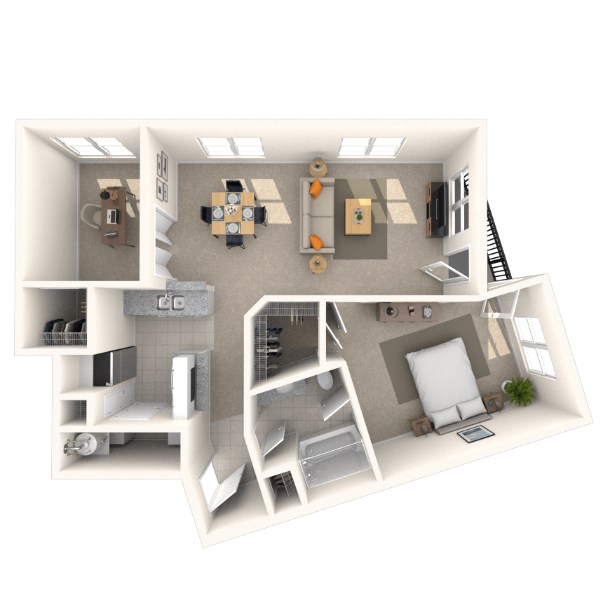 Floorplan image of unit II 161