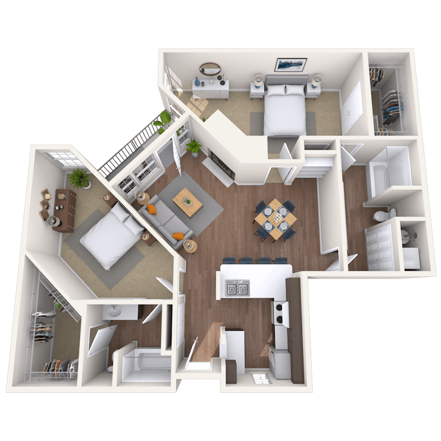 Floorplan image of unit III 224