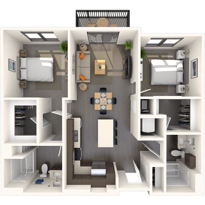 Floorplan image of unit B-315