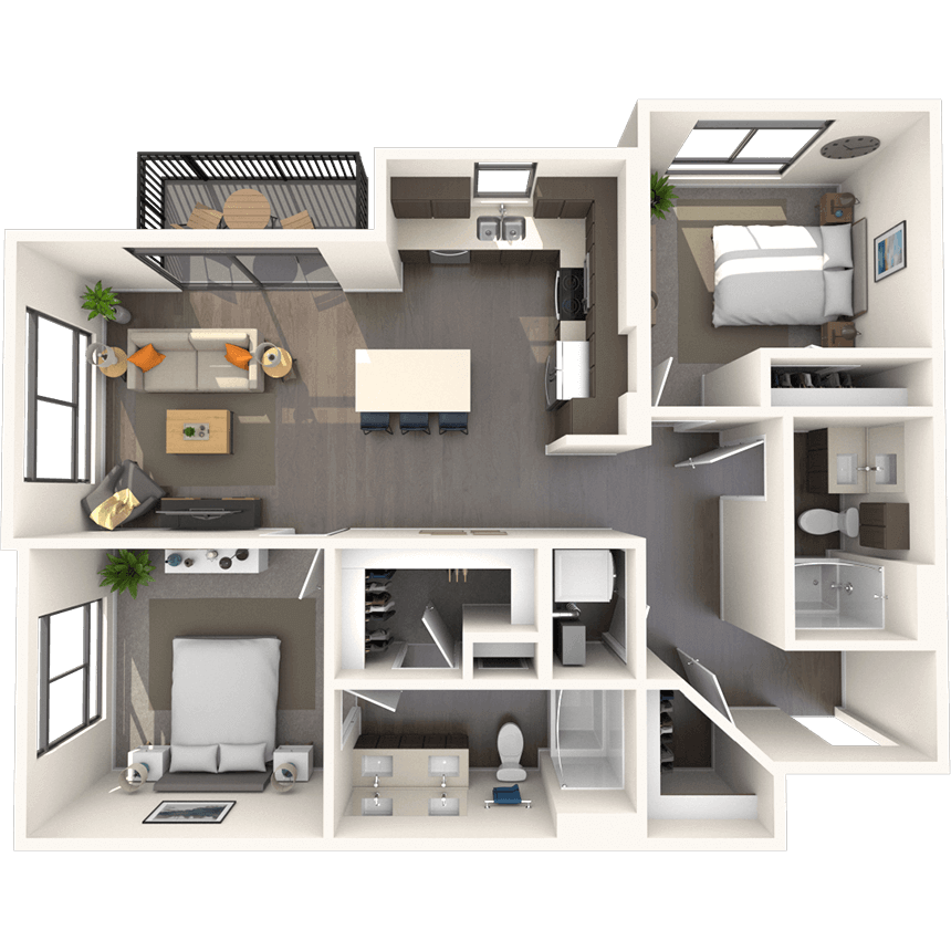 Floorplan image of unit D-221
