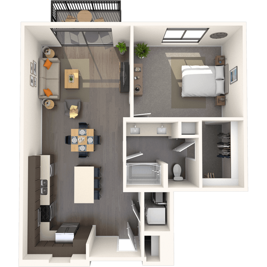 Floorplan image of unit E-224