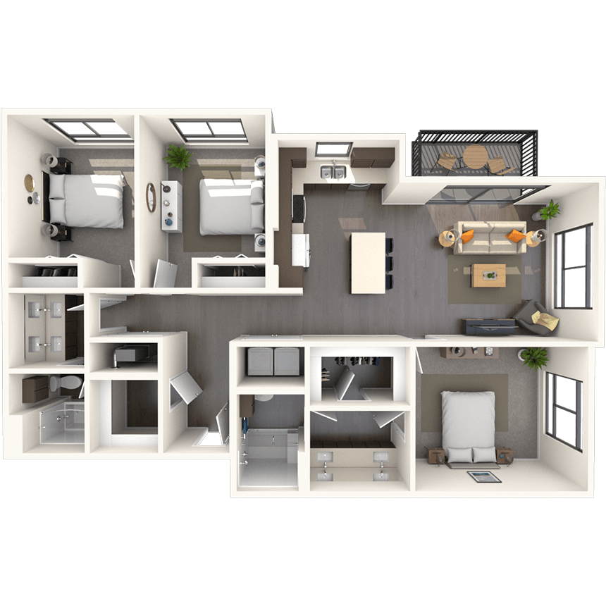 Floorplan image of unit E-234