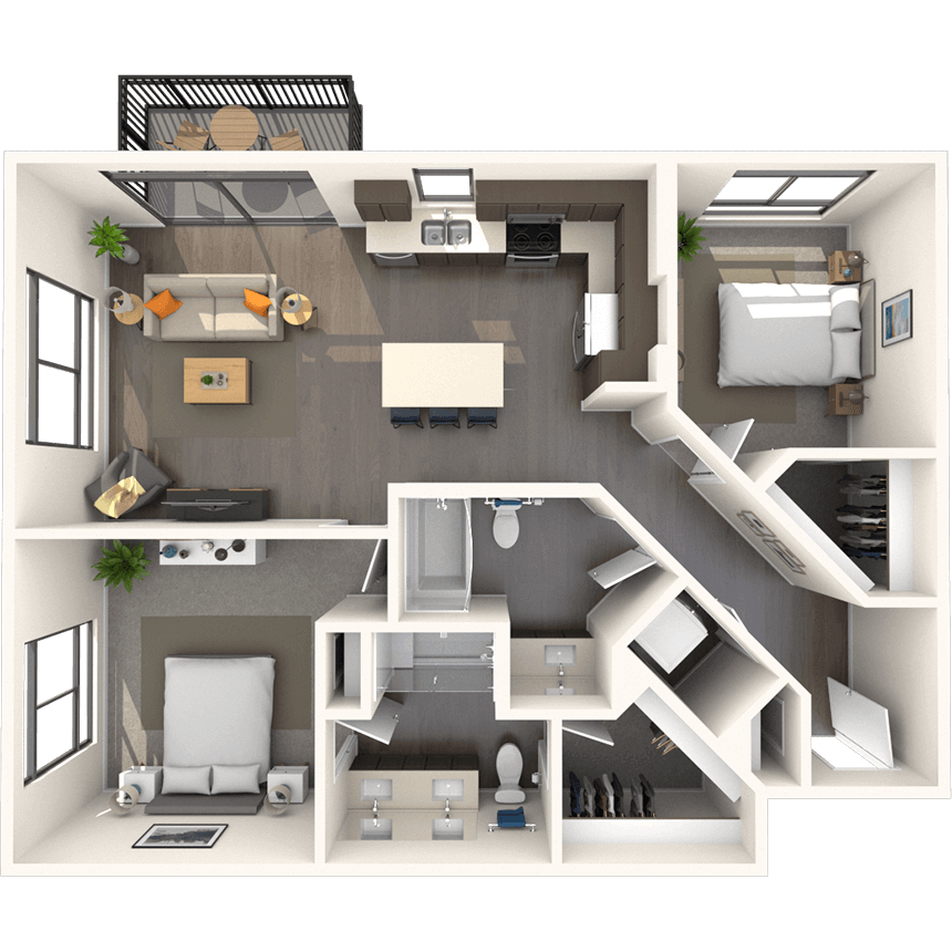 Floorplan image of unit E-240