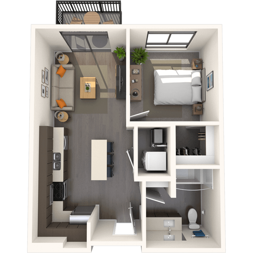 Floorplan image of unit E-321