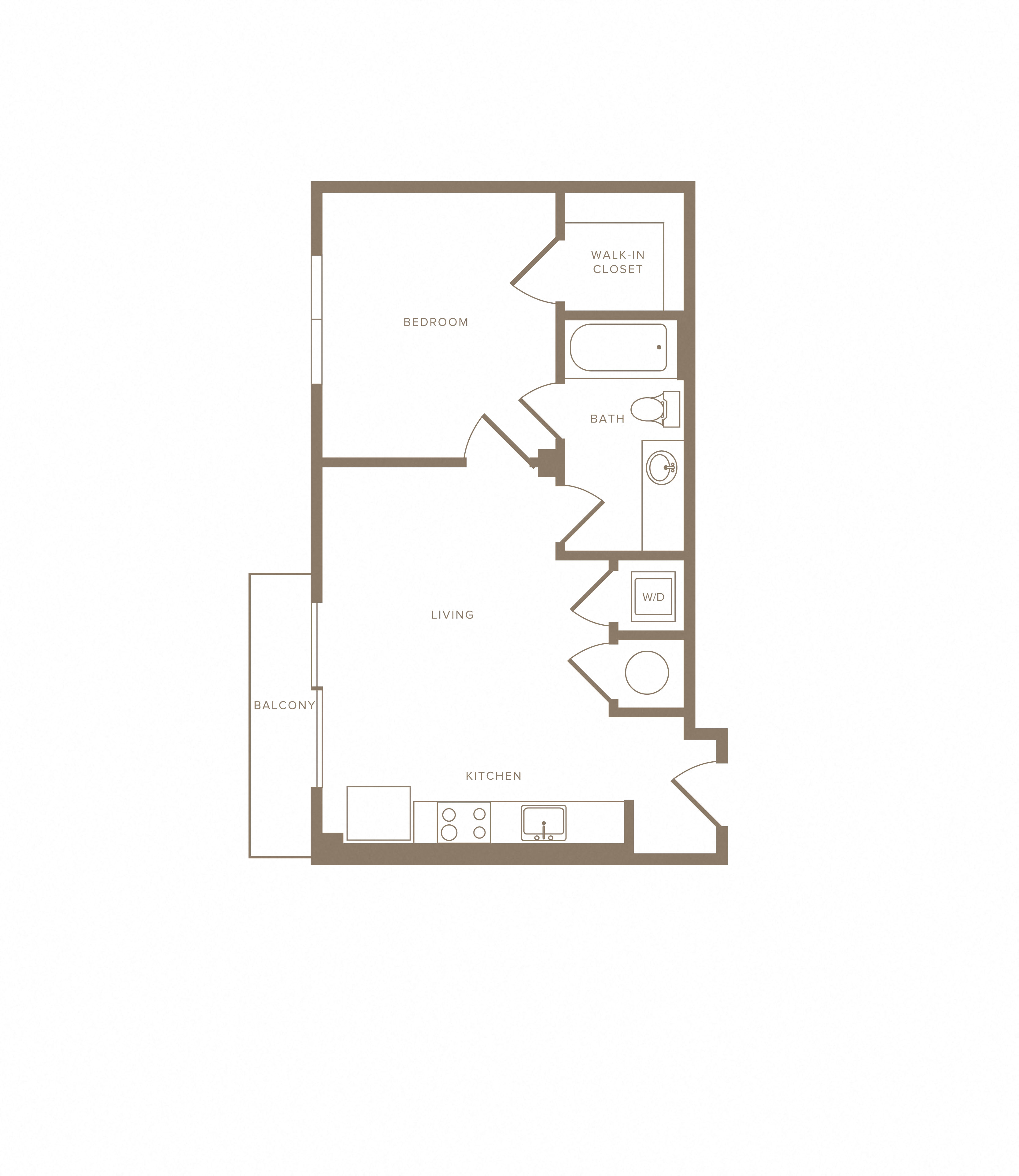 Apartment F-516 floorplan