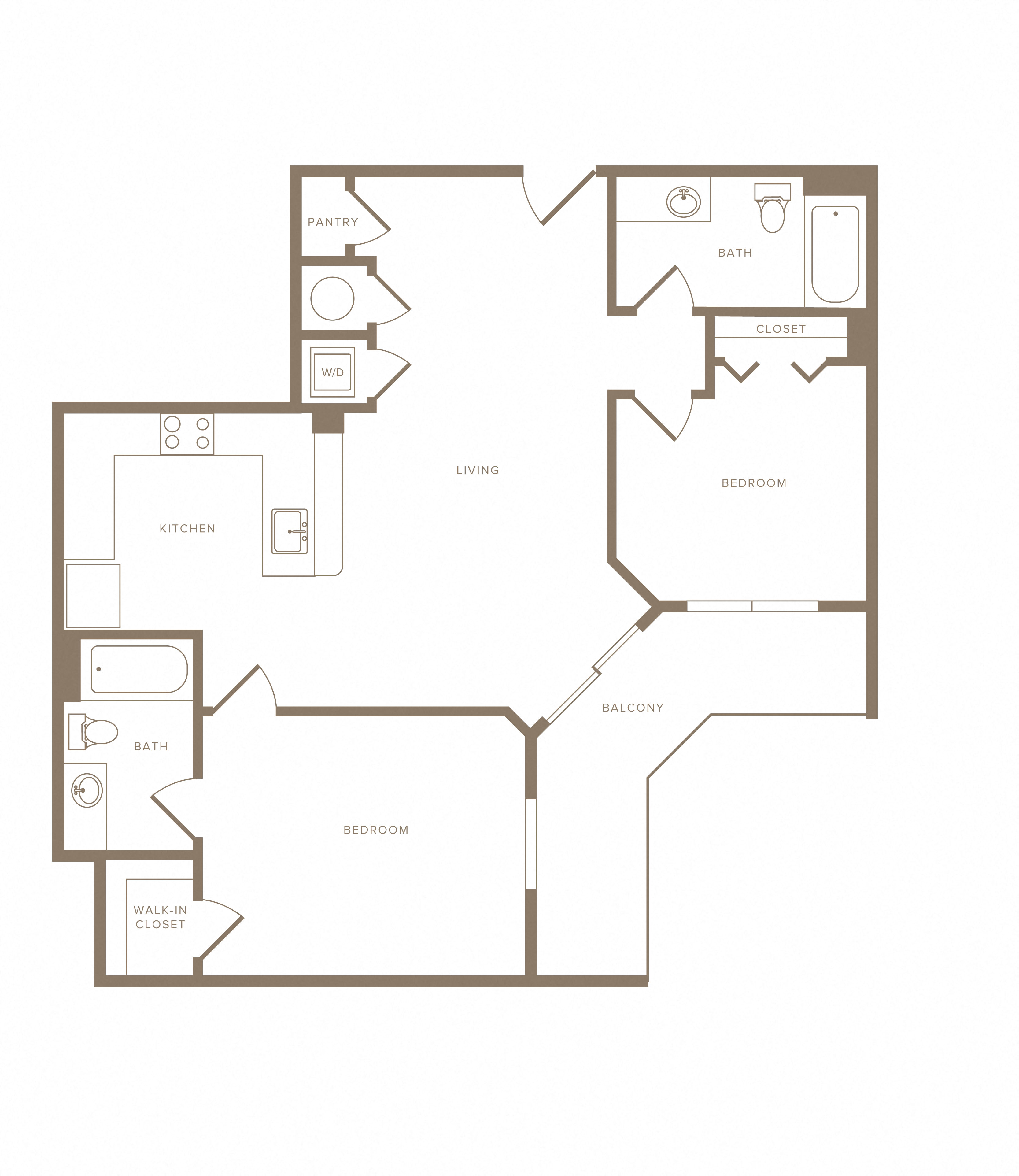 Apartment E-718 floorplan