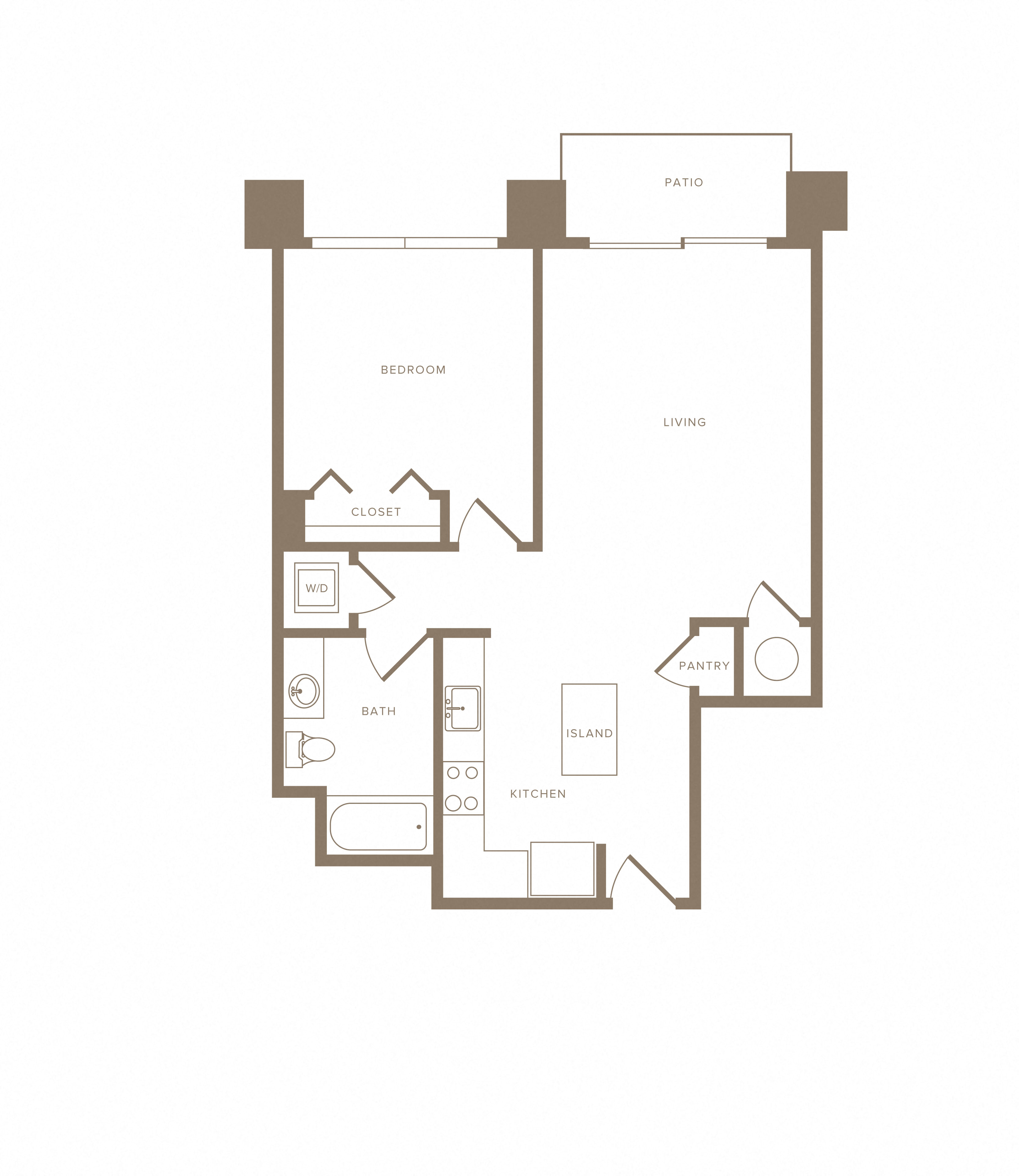 Apartment E-207 floorplan