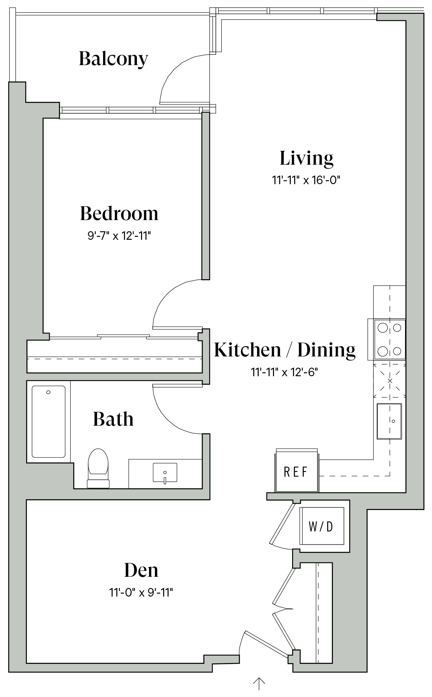Diega C1 (Den) Floorplan