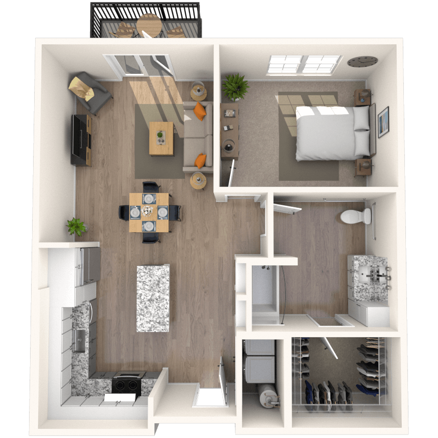 Floorplan image of unit 6110