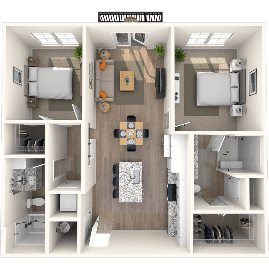 Floorplan image of unit 7102