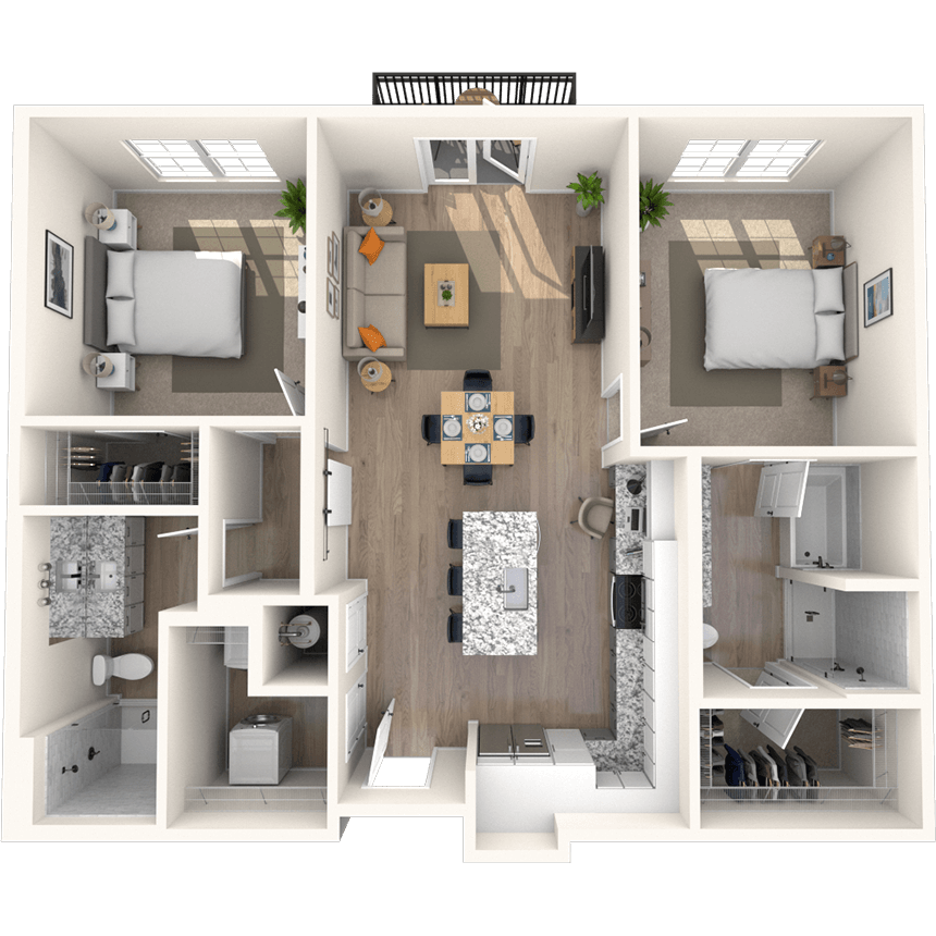 Floorplan image of unit 7204