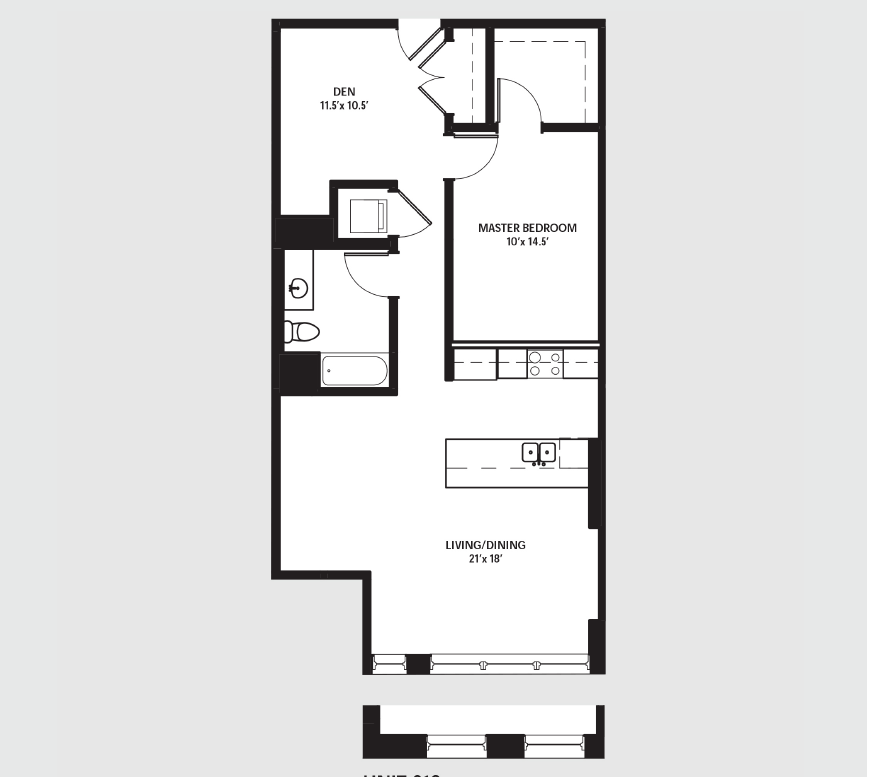 Apartment 0610 floorplan