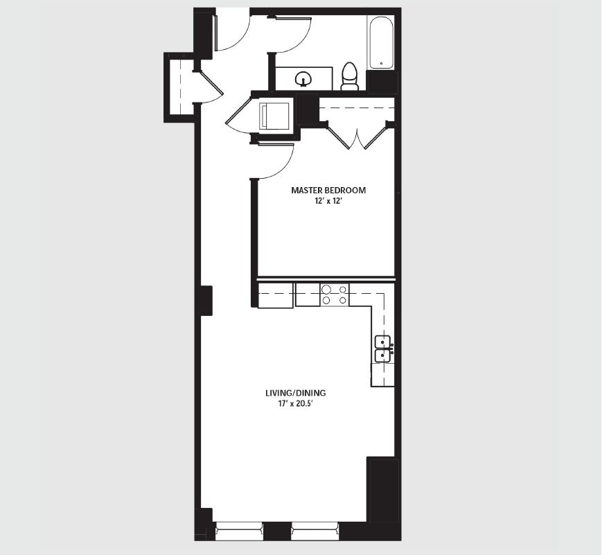 Apartment 0509 floorplan
