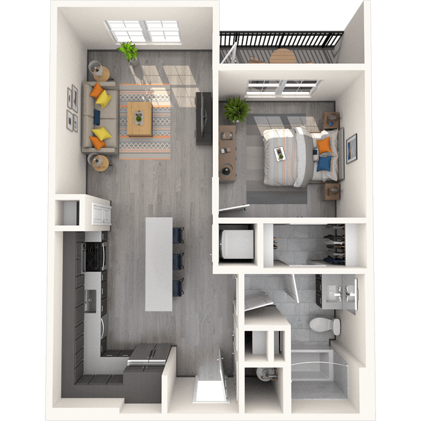 Floorplan image of unit 14306