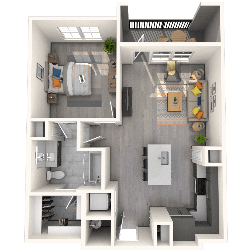 Floorplan image of unit 6303