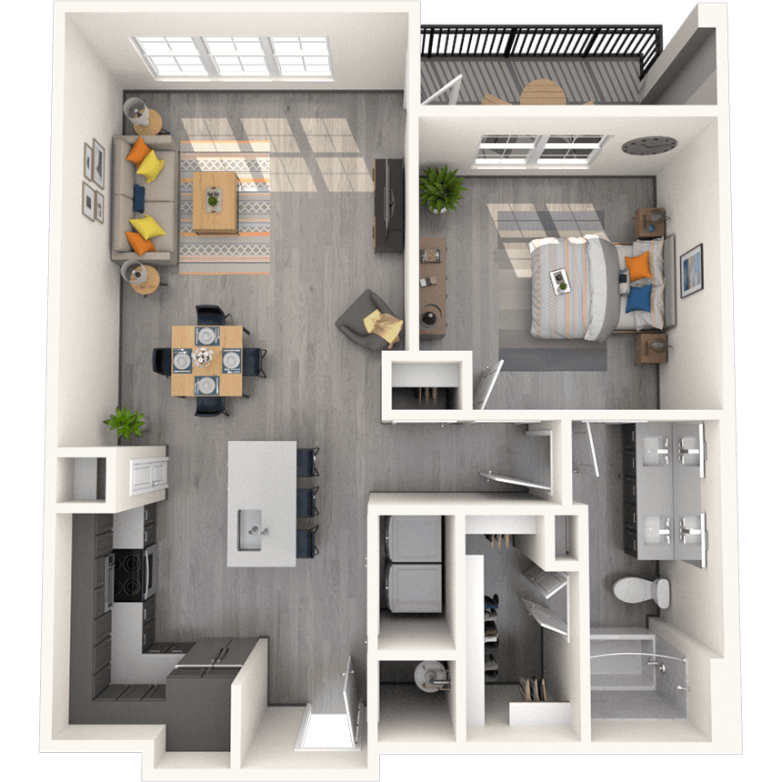 Floorplan image of unit 8303