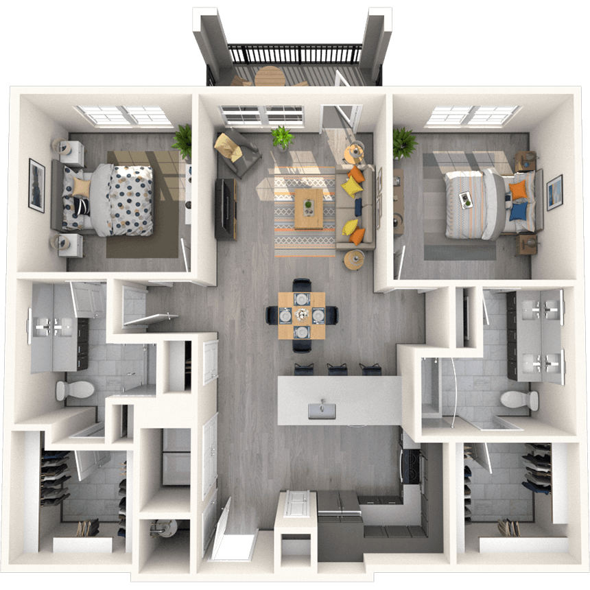 Floorplan image of unit 10204