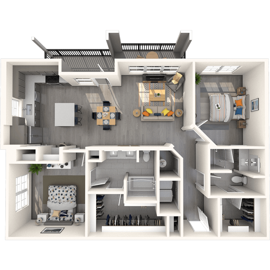 Floorplan image of unit 7310