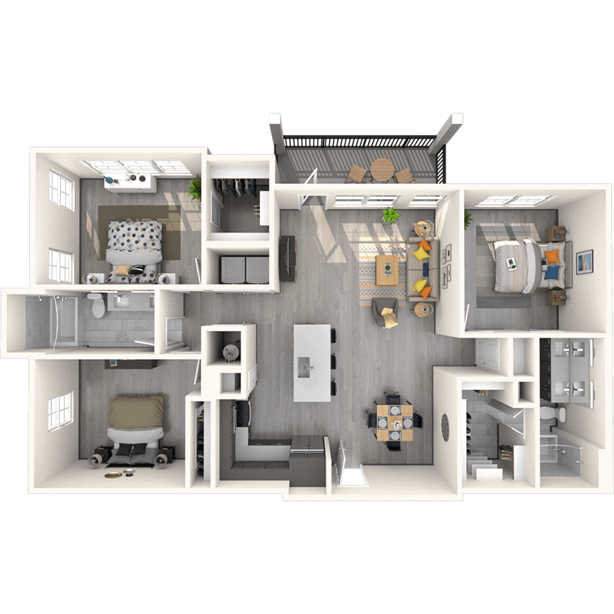Floorplan image of unit 14201