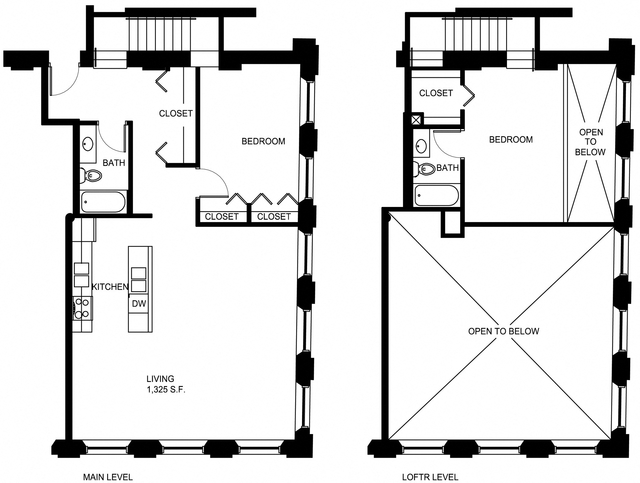 Floorplan for Apartment #P536, 2 bedroom unit at Halstead Providence
