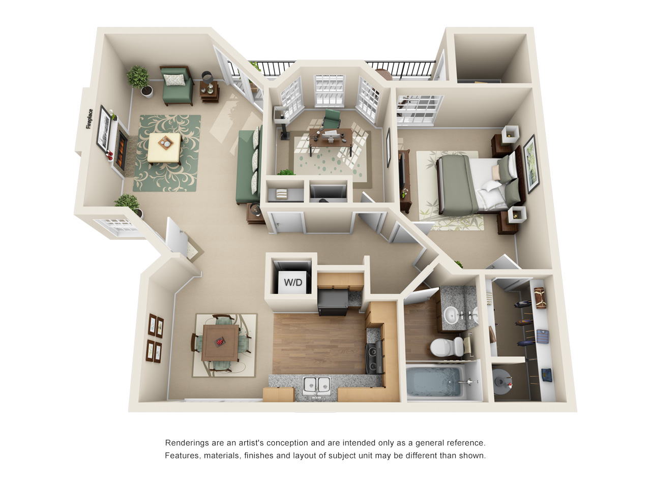 1 & 2 Bedroom Apartments for Rent Waterford on the Meadow