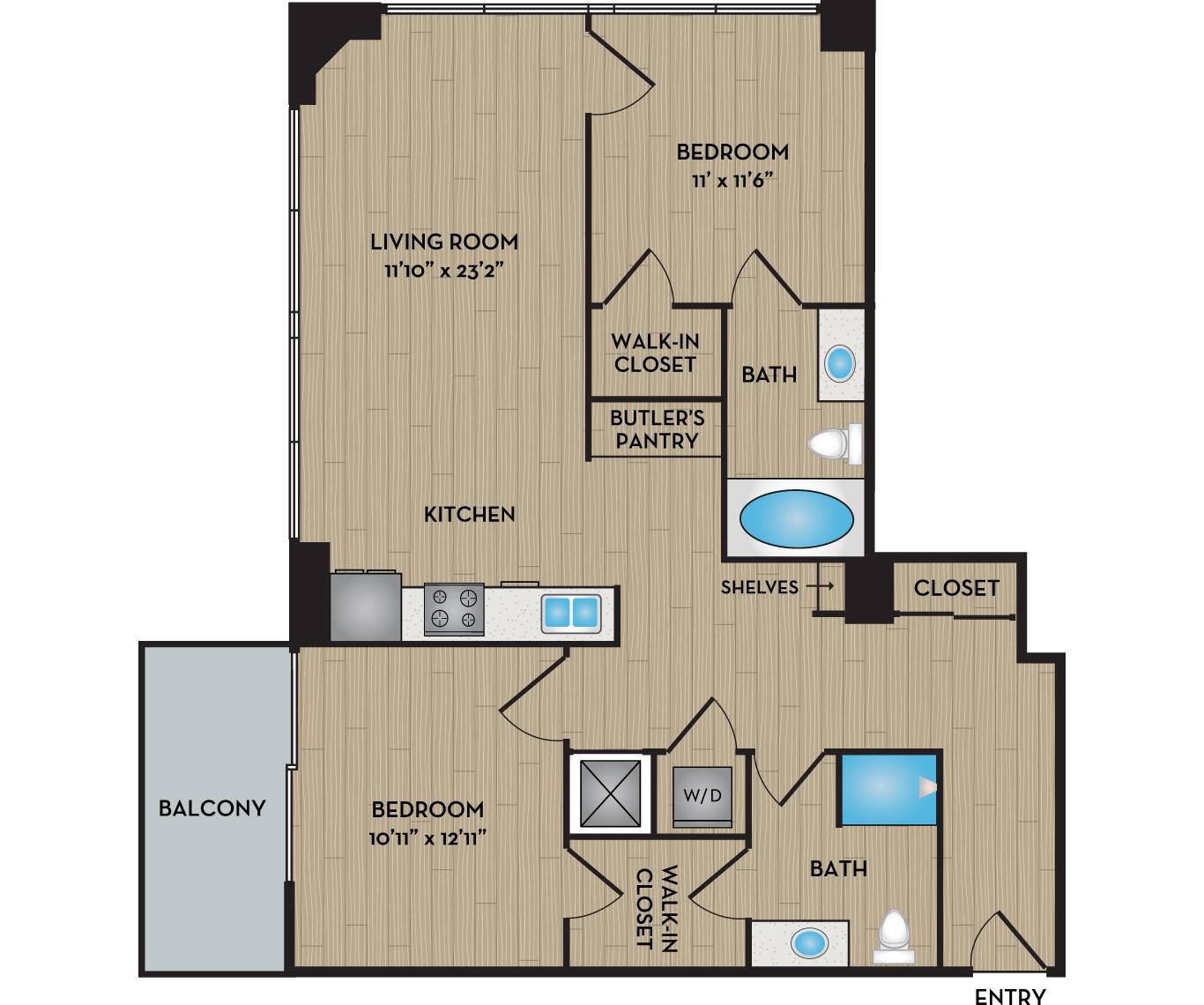 The Aurora Floor Plan
